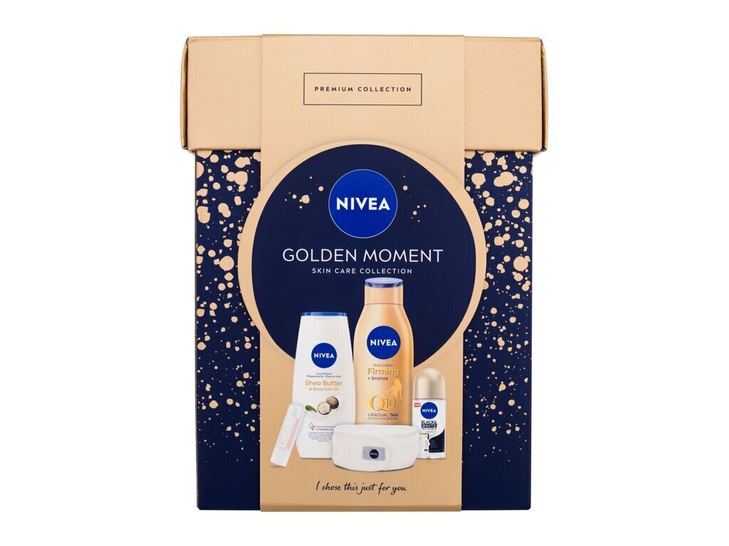 Nivea kosmetiikkasetti: suihkugeeli, 250 ml + kiinteyttävä vartalomaito, 400 ml + antiperspirantti, 50 ml + huulirasva, 4,8 g + sanka hinta ja tiedot | Vartalovoiteet ja -emulsiot | hobbyhall.fi