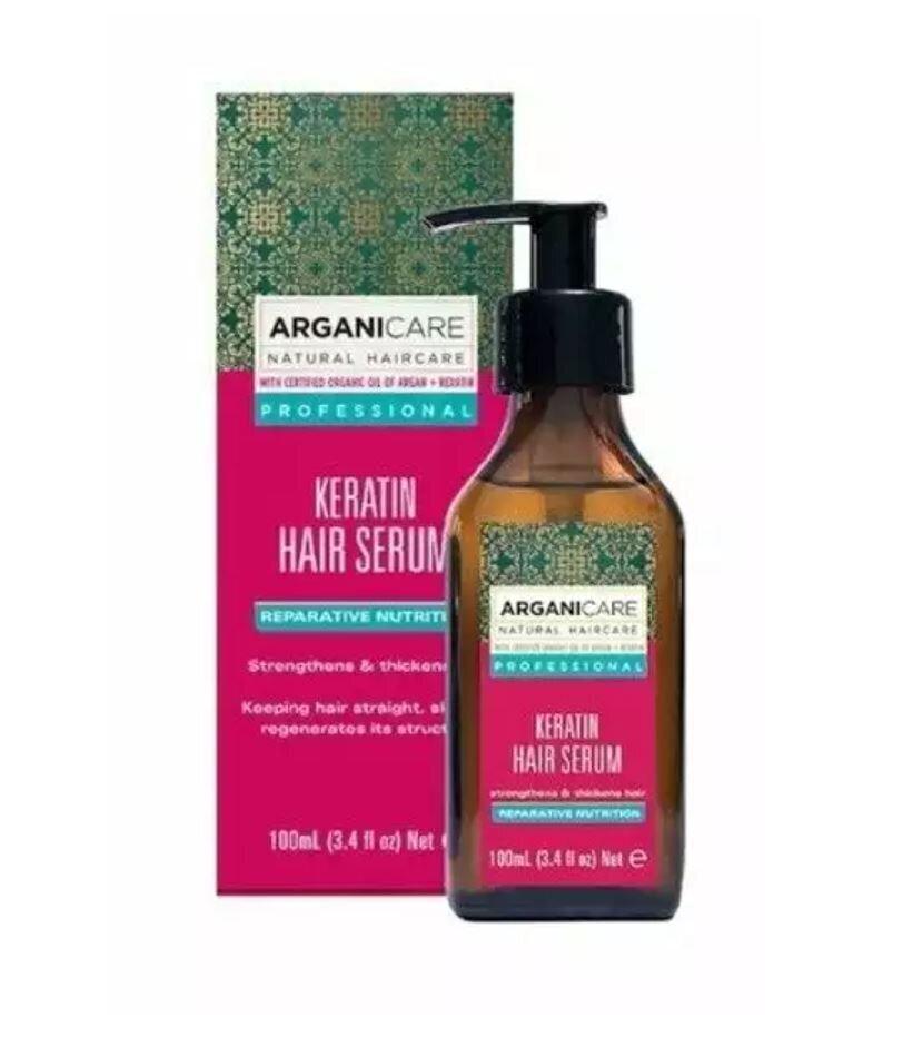 Hiusseerumi Arganicare Keratin Hair, 100 ml hinta ja tiedot | Naamiot, öljyt ja seerumit | hobbyhall.fi