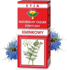 Kumin eteerinen öljy Etja 10 ml hinta ja tiedot | Eteeriset ja kosmeettiset öljyt | hobbyhall.fi