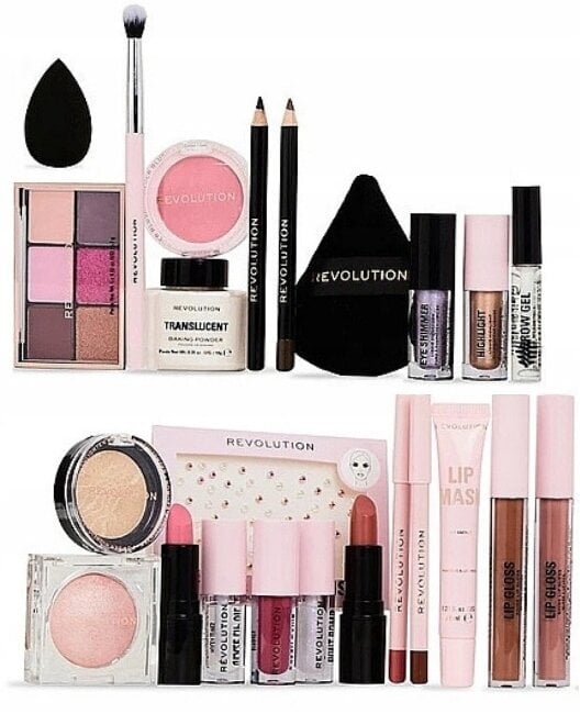 Kosmetiikkajoulukalenteri Makeup Revolution 25 Days of Glam hinta ja tiedot | Huulipunat, huulikiillot ja huulirasvat | hobbyhall.fi