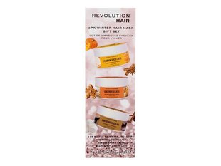 Hiusnaamiosarja Revolution Haircare Winter Hair Mask Gift Set, 50 ml, 3 kpl. hinta ja tiedot | Hoitoaineet | hobbyhall.fi