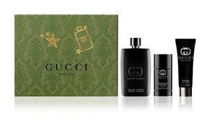   Setti Guilty Pour Homme miehille: parfyymi EDP, 90 ml + suihkugeeli, 50 ml + deodorantti, 75 ml   hinta ja tiedot | Gucci Hajuvedet ja kosmetiikka | hobbyhall.fi