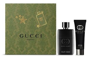 Setti Guilty Pour Homme miehille: parfyymi EDP, 50 ml + suihkugeeli, 50 ml hinta ja tiedot | Gucci Hajuvedet ja kosmetiikka | hobbyhall.fi