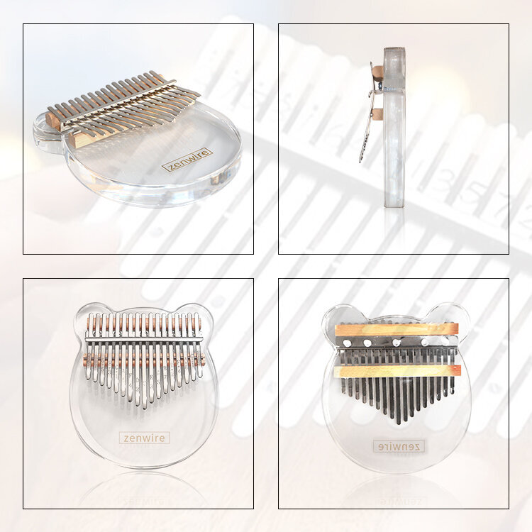 Kalimba afrikkalainen soitin Zanza Mbira Zenwire K-03a hinta ja tiedot | Perkussiosoittimet | hobbyhall.fi