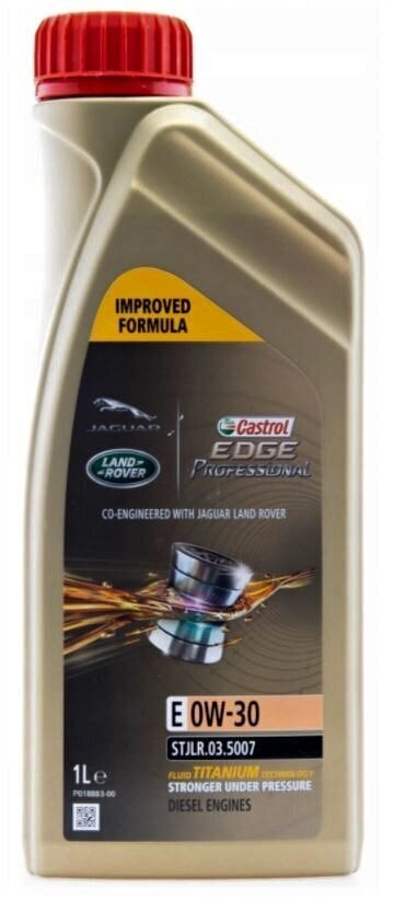 Castrol Edge Professional Titanium E 0W30 variklio alyva, 1L hinta ja tiedot | Moottoriöljyt | hobbyhall.fi