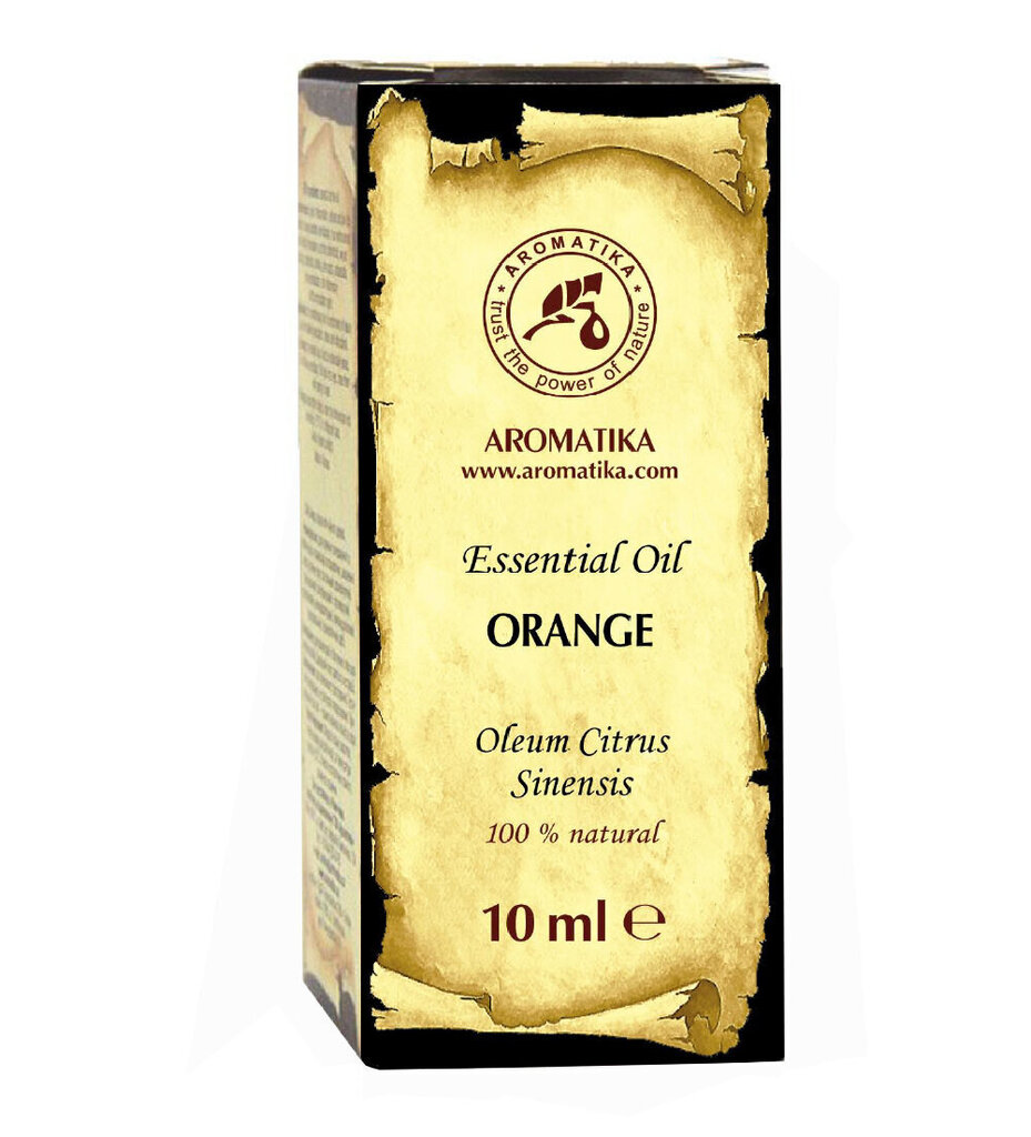 Luonnollinen eteerinen appelsiiniöljy Aromatics, 10 ml hinta ja tiedot | Eteeriset ja kosmeettiset öljyt | hobbyhall.fi