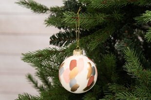 Joulukuusenkoristesetti Winteria Glass Bauble Art, 8 cm, 3 kpl hinta ja tiedot | Joulukoristeet | hobbyhall.fi