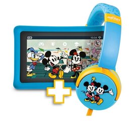 Pebble Gear Disney's Mickey and Friends WiFi 16GB Sininen + Kuulokkeet hinta ja tiedot | Tabletit | hobbyhall.fi