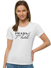 Naisten valkoinen Prada-paita hinta ja tiedot | Naisten T-paidat | hobbyhall.fi