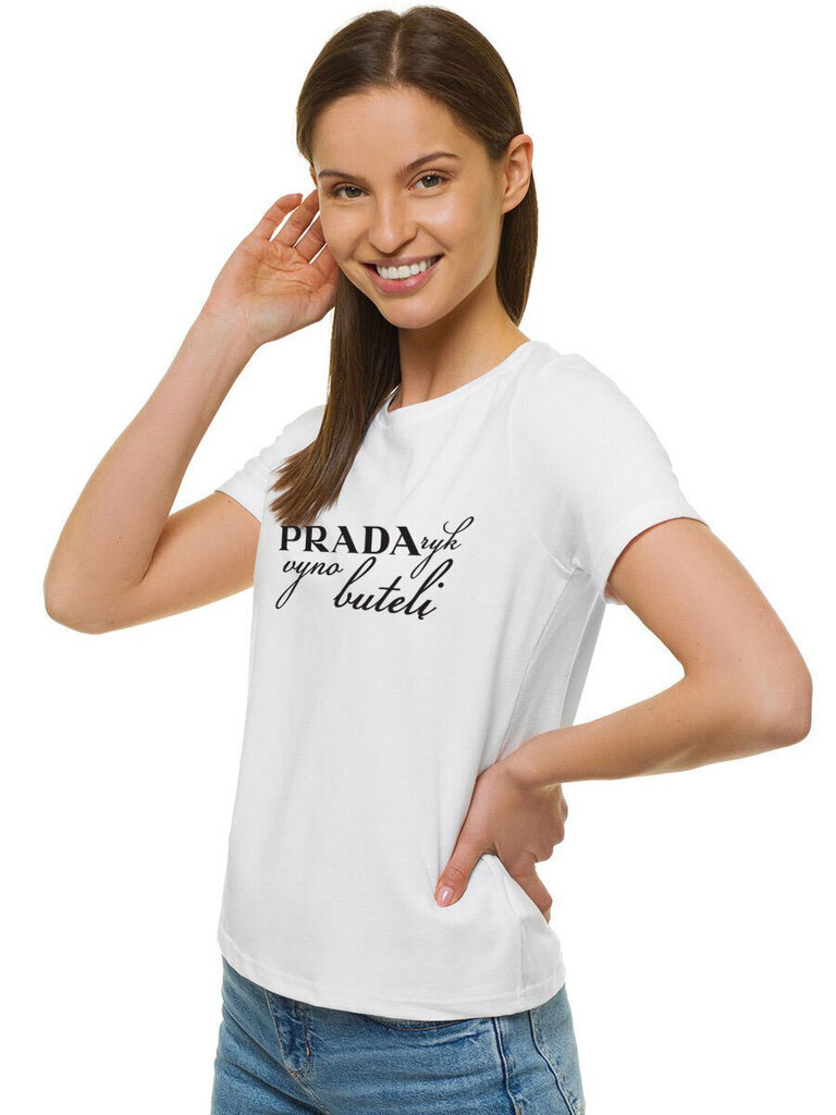 Naisten valkoinen Prada-paita hinta ja tiedot | Naisten T-paidat | hobbyhall.fi