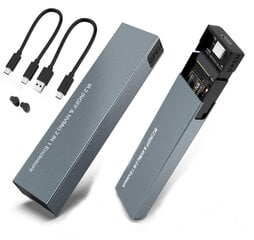 Kotelo SSD NVME / SATA PCIe M.2 USB-C M2 Gen2 hinta ja tiedot | Muistitikut | hobbyhall.fi