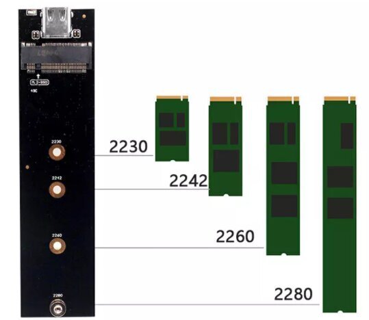 USB 3.0 NGFF m.2 SSD-sovitin m2 SATA-kotelo hinta ja tiedot | Muistitikut | hobbyhall.fi