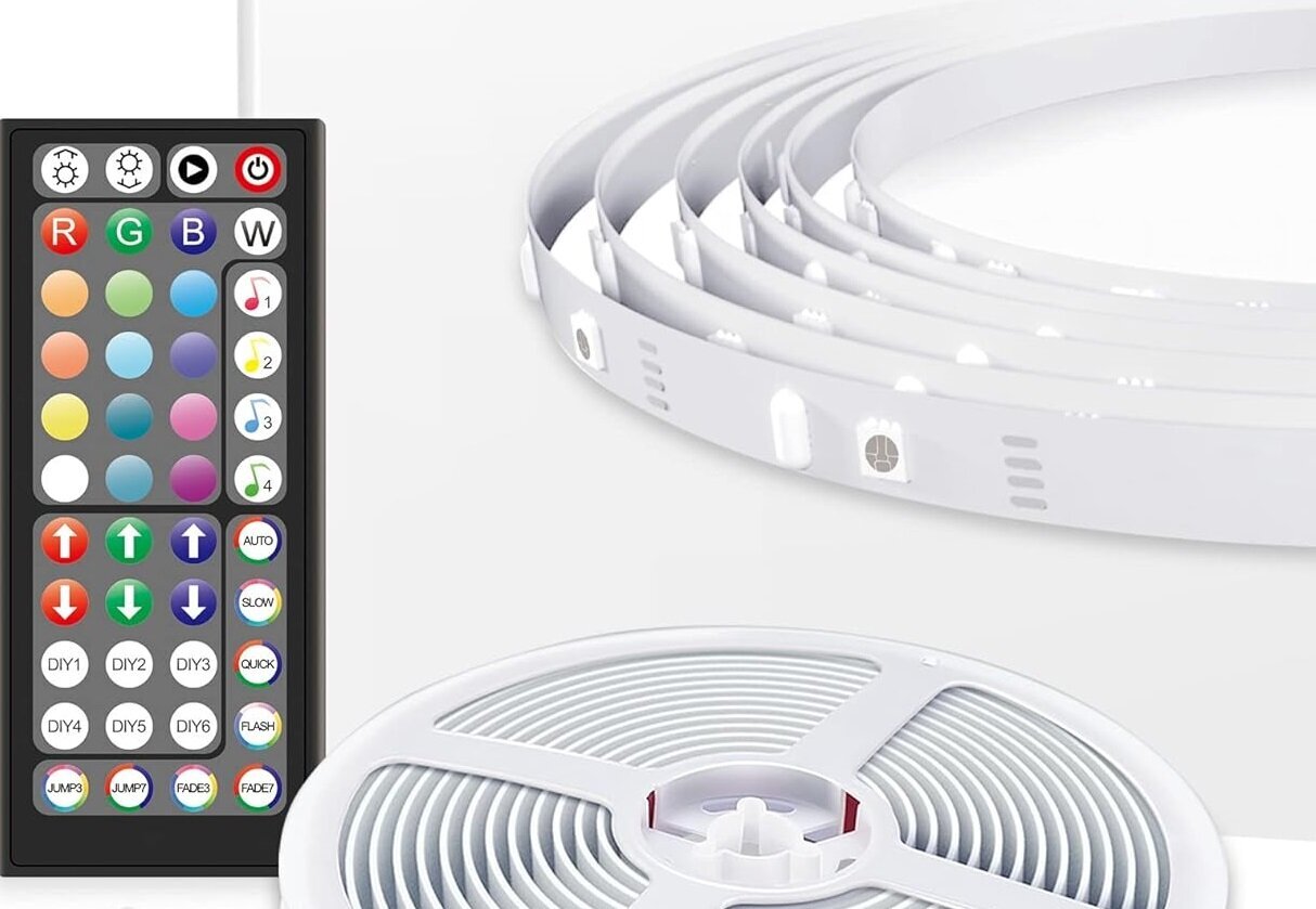 Smart 5050 RGB LED Strip 15 m Bluetooth-toiminnolla hinta ja tiedot | LED-valonauhat | hobbyhall.fi