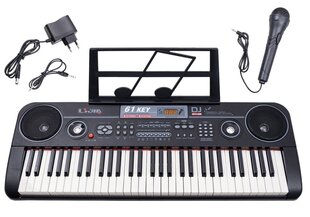 Lasten piano 328-06-mikrofonilla, musta hinta ja tiedot | Kehittävät lelut | hobbyhall.fi