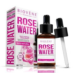 Biovène Rose Water -ruusuvesi, 30 ml hinta ja tiedot | Eteeriset ja kosmeettiset öljyt | hobbyhall.fi