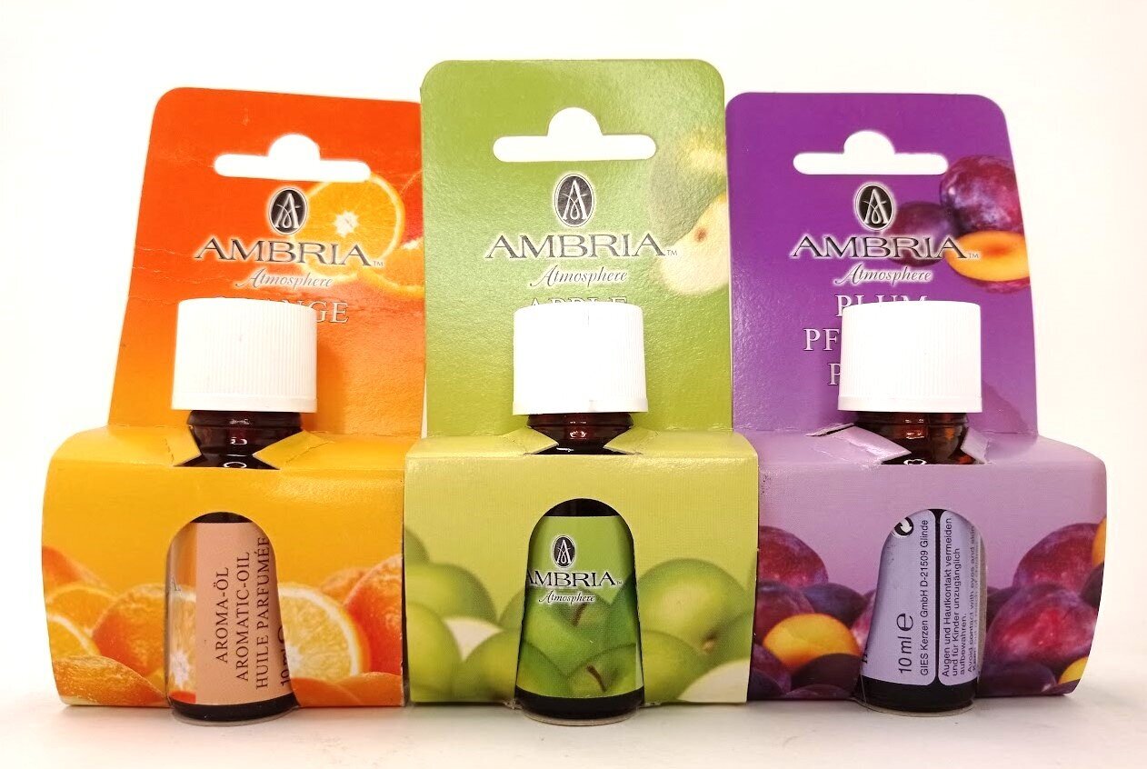 Valikoima Ambria-aromiöljyjä, 10ml, 1kpl hinta ja tiedot | Huonetuoksut | hobbyhall.fi