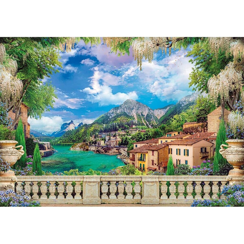 Clementon Puzzle 3000 Piece korkealaatuinen palapeli rehevä terassi järvellä hinta ja tiedot | Palapelit | hobbyhall.fi