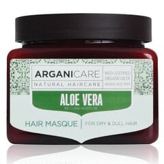 Kosteuttava hiusnaamio Arganicare Aloe Vera, 500 ml hinta ja tiedot | Naamiot, öljyt ja seerumit | hobbyhall.fi