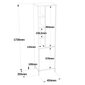 Kaappi Asir, 45x173,6x35,5cm, valkoinen hinta ja tiedot | Kylpyhuonekaapit | hobbyhall.fi