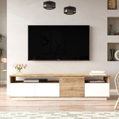 TV-teline Asir, 180x44,6x44,5cm, valkoinen/beige hinta ja tiedot | TV-tasot | hobbyhall.fi