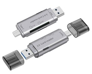 Kortinlukija SD MicroSD TF USB 3.0 USB-C OTG 5Gb/s hinta ja tiedot | Puhelimen muistikortit | hobbyhall.fi