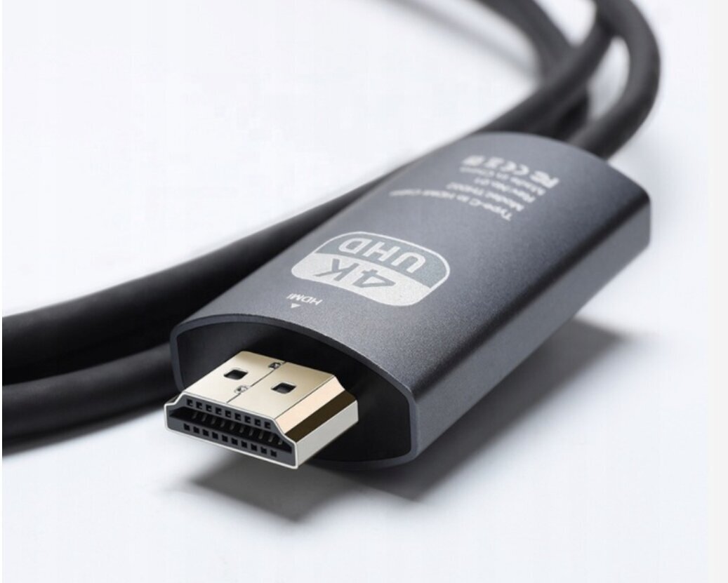 USB-C 3.1 Type C -sovitin HDMI 4K MHL -kaapeliin 200 cm hinta ja tiedot | Adapterit | hobbyhall.fi