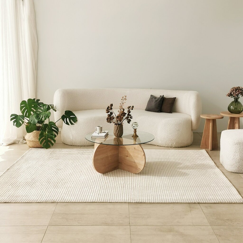 Sohvapöytä Asir, 75x35x75cm, beige hinta ja tiedot | Sohvapöydät | hobbyhall.fi