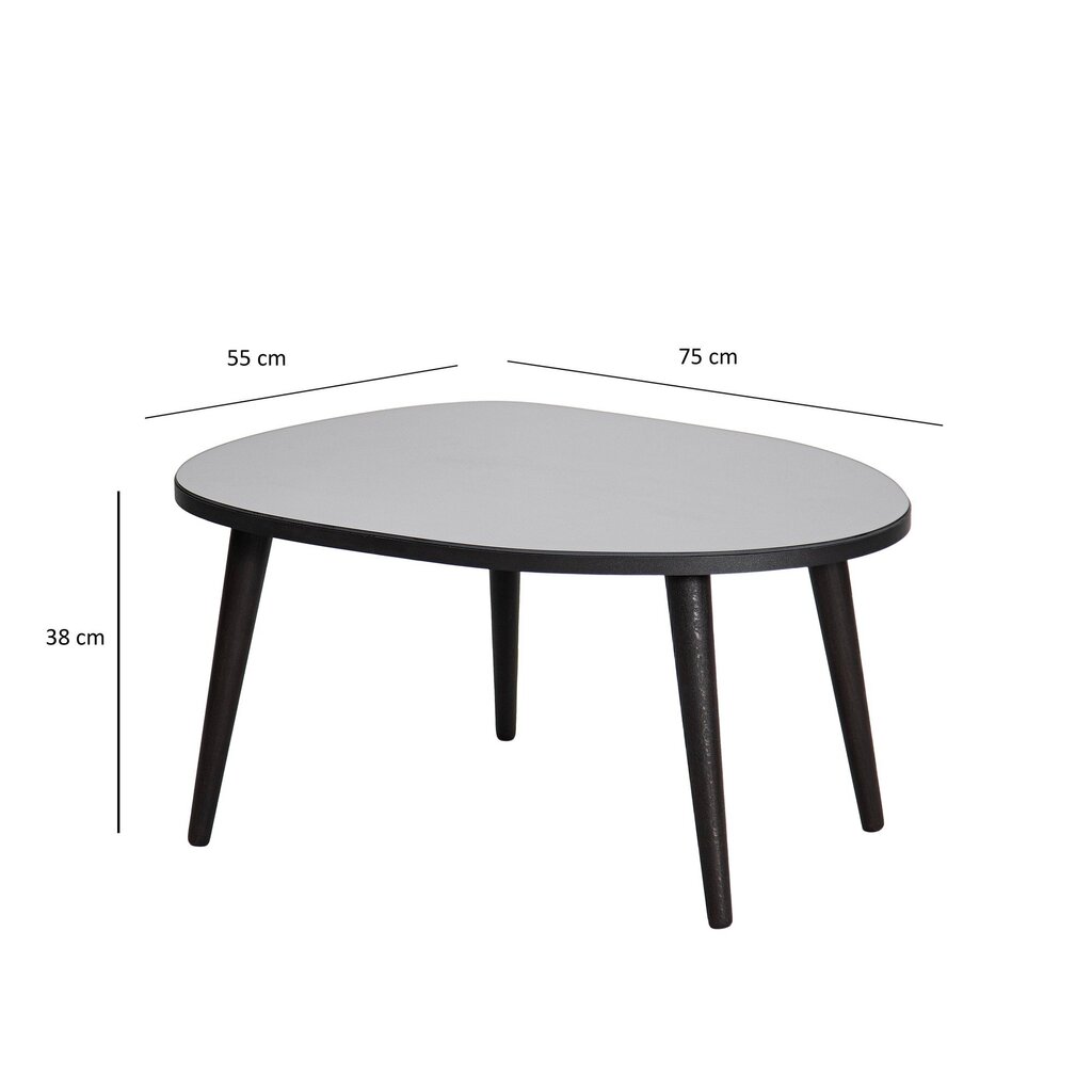 Sohvapöytä Asir, 75x38x55cm, musta hinta ja tiedot | Sohvapöydät | hobbyhall.fi