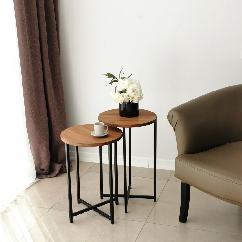 Sohvapöytä Asir, 35x55x35cm, ruskea hinta ja tiedot | Sohvapöydät | hobbyhall.fi
