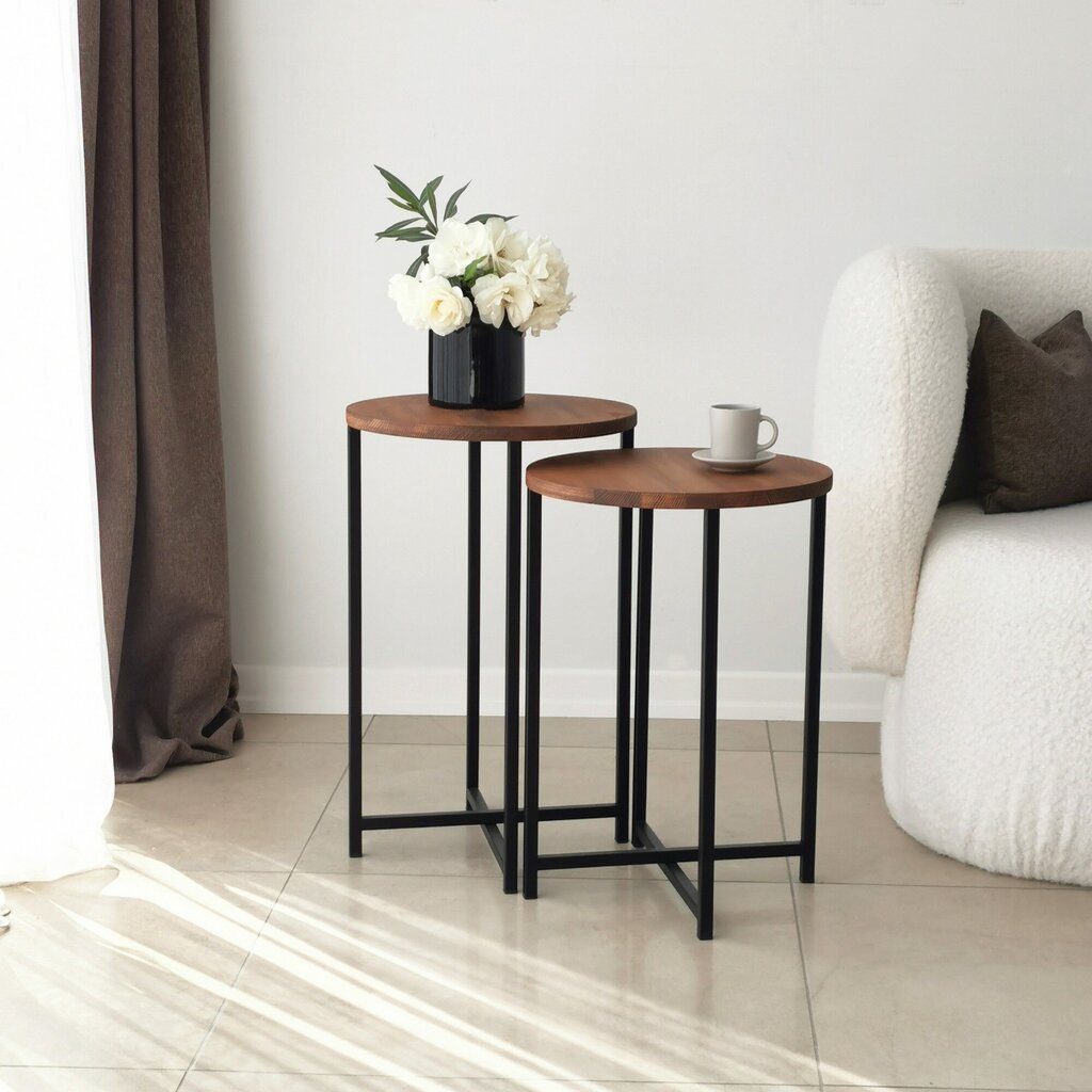 Sohvapöytä Asir, 35x55x35cm, ruskea hinta ja tiedot | Sohvapöydät | hobbyhall.fi