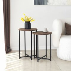 Sohvapöytä Asir, 35x55x35cm, tummanruskea hinta ja tiedot | Sohvapöydät | hobbyhall.fi