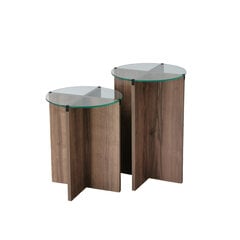 Sohvapöytä Asir, 40x50cm, tummanruskea hinta ja tiedot | Sohvapöydät | hobbyhall.fi