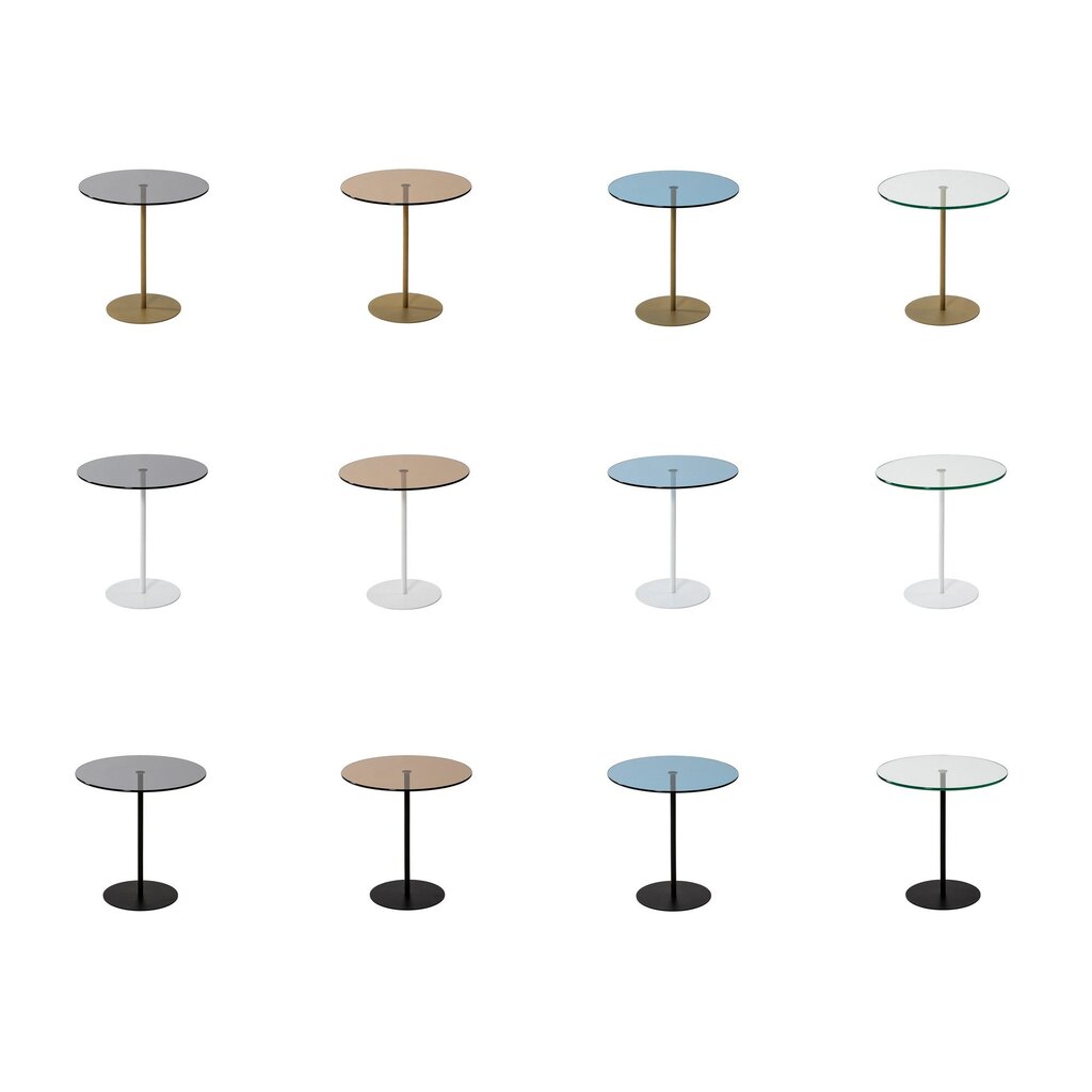Sivupöytä Asir, 50x50x50cm, musta/sininen hinta ja tiedot | Sohvapöydät | hobbyhall.fi
