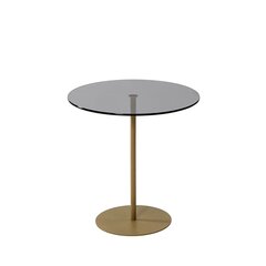 Sivupöytä Asir, 50x50x50cm, kultainen/harmaa hinta ja tiedot | Sohvapöydät | hobbyhall.fi
