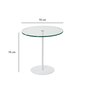 Sivupöytä Asir, 50x50x50cm, valkoinen hinta ja tiedot | Sohvapöydät | hobbyhall.fi