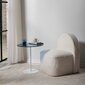 Sivupöytä Asir, 50x50x50cm, valkoinen/sininen hinta ja tiedot | Sohvapöydät | hobbyhall.fi