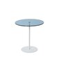 Sivupöytä Asir, 50x50x50cm, valkoinen/sininen hinta ja tiedot | Sohvapöydät | hobbyhall.fi