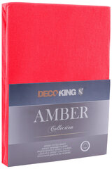 Muotoonommeltu lakana DecoKing Jersey Amber White, 180x200 cm hinta ja tiedot | Lakanat | hobbyhall.fi