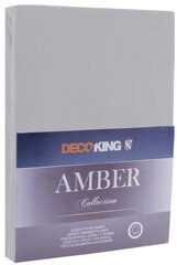Muotoonommeltu lakana DecoKing Jersey Amber Steel, 90x200 cm hinta ja tiedot | Lakanat | hobbyhall.fi