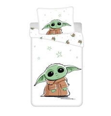 Star Wars Baby Yoda -vuodevaatesetti lapsille, 140x200 cm, 2 osaa hinta ja tiedot | Vuodevaatteet lapsille | hobbyhall.fi