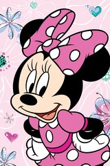 Disney Minnie Flowers -peitto, 100x150 cm hinta ja tiedot | Päiväpeitot ja huovat | hobbyhall.fi