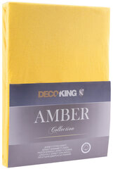 Muotoonommeltu lakana DecoKing Jersey Amber White, 220x200 cm hinta ja tiedot | Lakanat | hobbyhall.fi