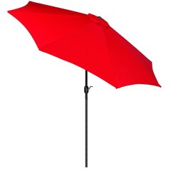 Puutarhasateenvarjo Springos, punainen hinta ja tiedot | Aurinkovarjot ja markiisit | hobbyhall.fi