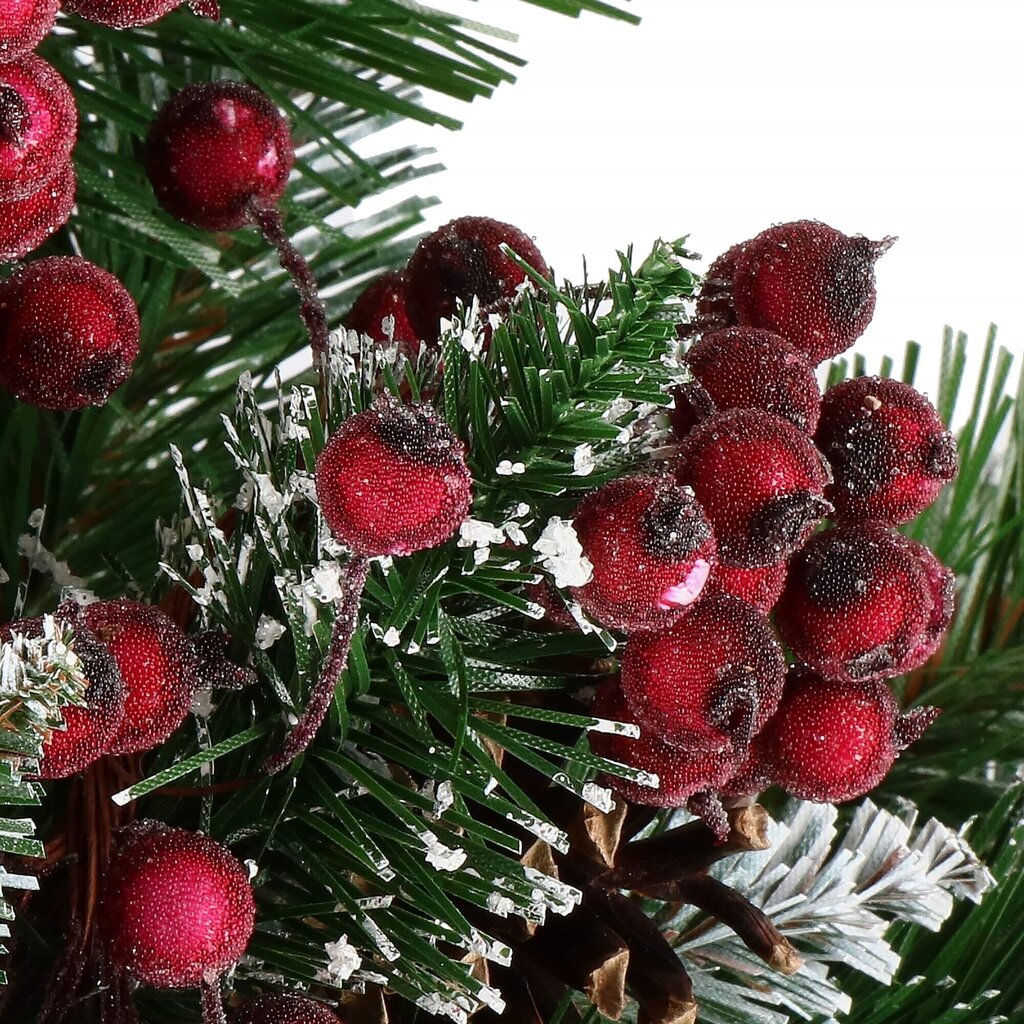 Keinotekoinen Rowan Frosty Tummanpunainen 12 MM 20 kpl. hinta ja tiedot | Joulukoristeet | hobbyhall.fi