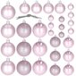 Joulupallot, pinkki, 30 kpl. hinta ja tiedot | Joulukuusen koristeet | hobbyhall.fi