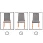 Springa tuolin päällinen, harmaa hinta ja tiedot | Huonekalujen päälliset | hobbyhall.fi