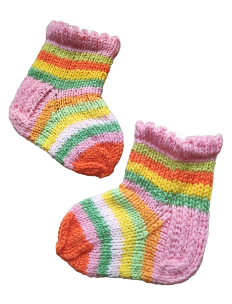 Käsin neulotut vauvan sukat Initasworks 6-12kk hinta ja tiedot | Vauvan sukat ja sukkahousut | hobbyhall.fi