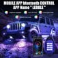 LED RGB-lamput maastoautoihin ja moottoripyöriin Kairiyard, 4kpl, musta hinta ja tiedot | Ajovalot | hobbyhall.fi