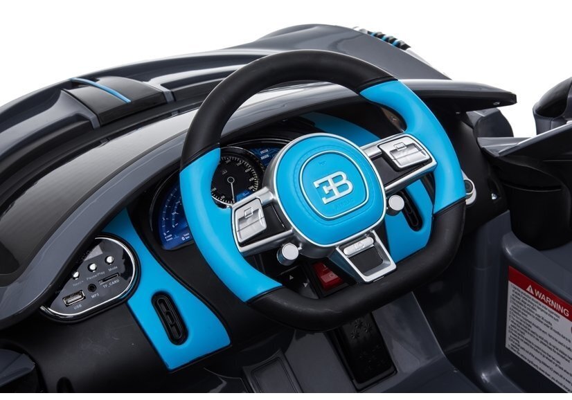 Bugatti Divo yksipaikkainen sähköauto lapsille, musta hinta ja tiedot | Lasten sähköautot | hobbyhall.fi