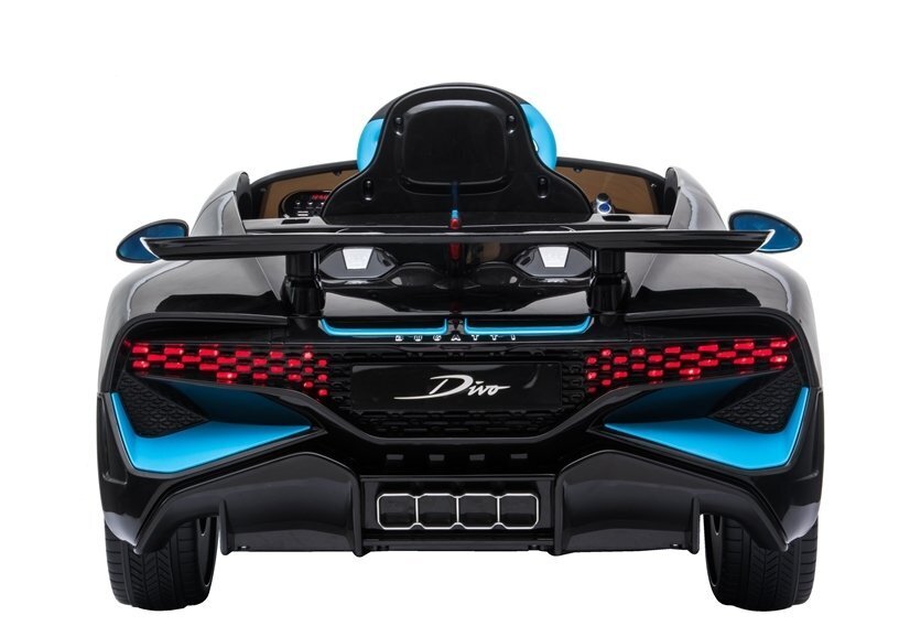 Bugatti Divo yksipaikkainen sähköauto lapsille, musta hinta ja tiedot | Lasten sähköautot | hobbyhall.fi